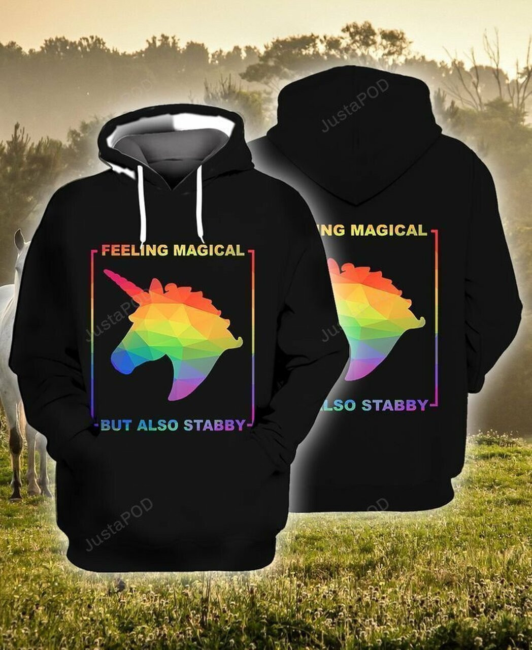 Lgbt Feeling Magical But Also Stabby 3d All Over Print Hoodie