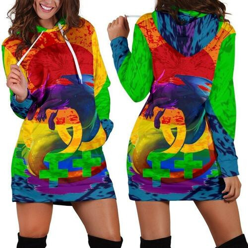 Lgbt Hoodie Dress Sweater Dress Sweatshirt Dress 3d All Over Print For Women Hoodie