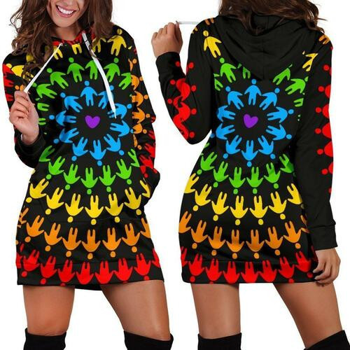 Lgbt Hoodie Dress Sweater Dress Sweatshirt Dress 3d All Over Print For Women Hoodie