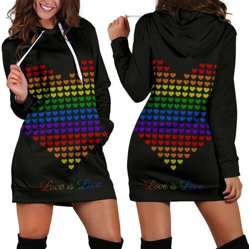 Lgbt Hoodie Dress Sweater Dress Sweatshirt Dress 3d All Over Print For Women Hoodie