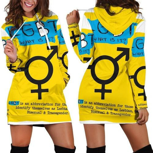 Lgbt Hoodie Dress Sweater Dress Sweatshirt Dress 3d All Over Print For Women Hoodie