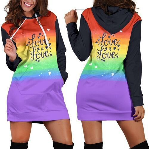 Lgbt Hoodie Dress Sweater Dress Sweatshirt Dress 3d All Over Print For Women Hoodie