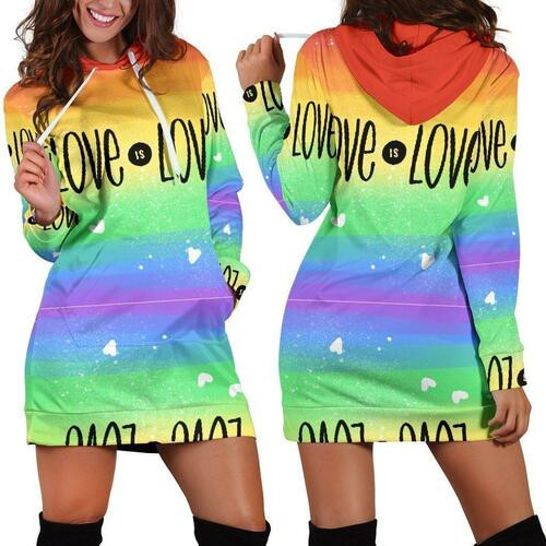 Lgbt Hoodie Dress Sweater Dress Sweatshirt Dress 3d All Over Print For Women Hoodie