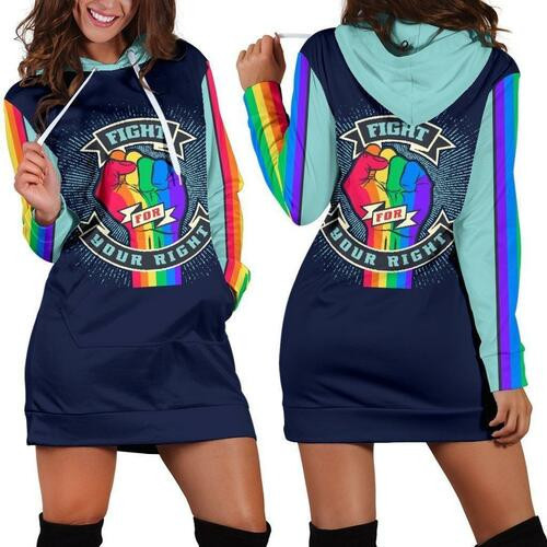 Lgbt Hoodie Dress Sweater Dress Sweatshirt Dress 3d All Over Print For Women Hoodie