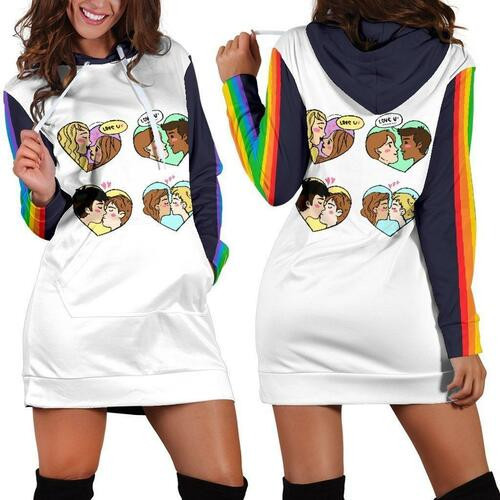 Lgbt Hoodie Dress Sweater Dress Sweatshirt Dress 3d All Over Print For Women Hoodie