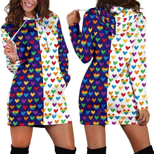 Lgbt Hoodie Dress Sweater Dress Sweatshirt Dress 3d All Over Print For Women Hoodie