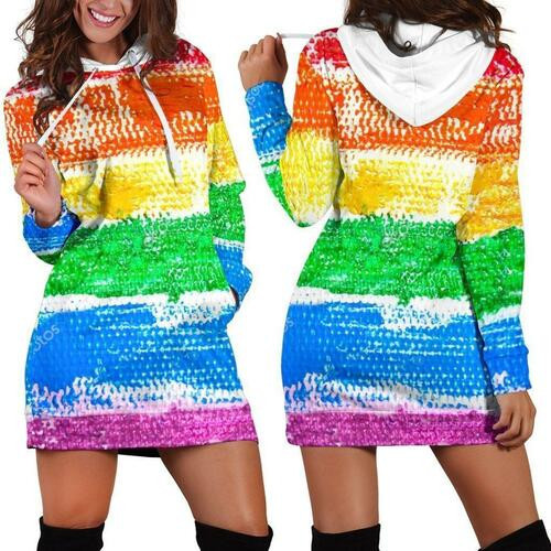 Lgbt Hoodie Dress Sweater Dress Sweatshirt Dress 3d All Over Print For Women Hoodie