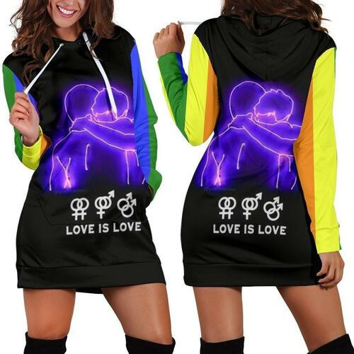 Lgbt Hoodie Dress Sweater Dress Sweatshirt Dress 3d All Over Print For Women Hoodie