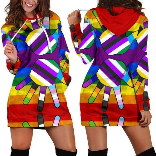 Lgbt Hoodie Dress Sweater Dress Sweatshirt Dress 3d All Over Print For Women Hoodie