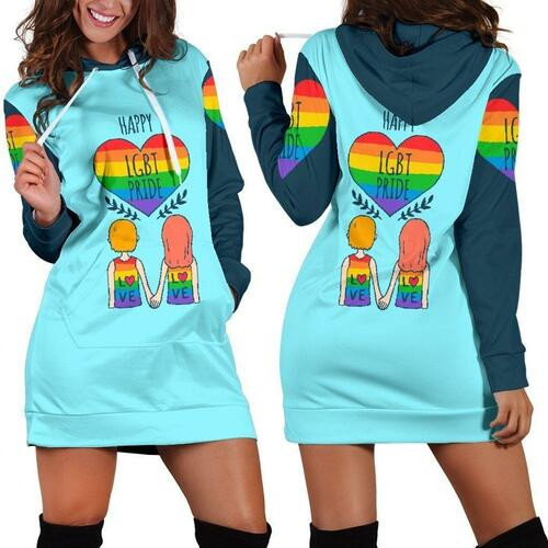 Lgbt Hoodie Dress Sweater Dress Sweatshirt Dress 3d All Over Print For Women Hoodie