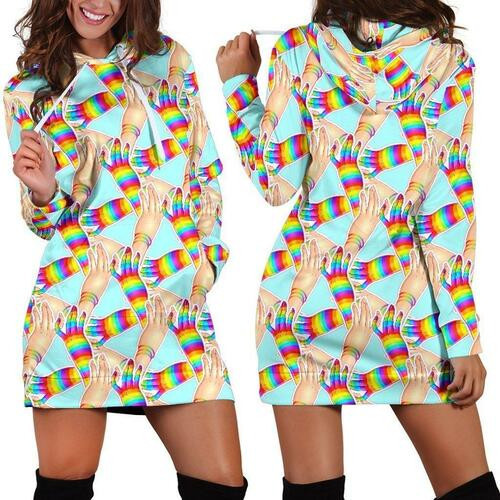 Lgbt Hoodie Dress Sweater Dress Sweatshirt Dress 3d All Over Print For Women Hoodie