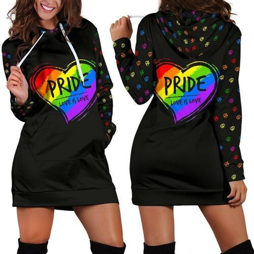 Lgbt Hoodie Dress Sweater Dress Sweatshirt Dress 3d All Over Print For Women Hoodie