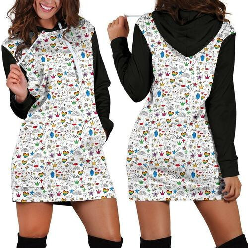 Lgbt Hoodie Dress Sweater Dress Sweatshirt Dress 3d All Over Print For Women Hoodie