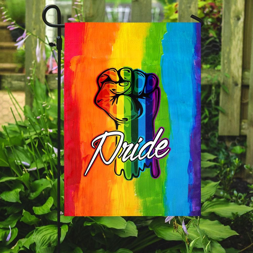 Lgbt Pride Hand Garden Flag House Flag