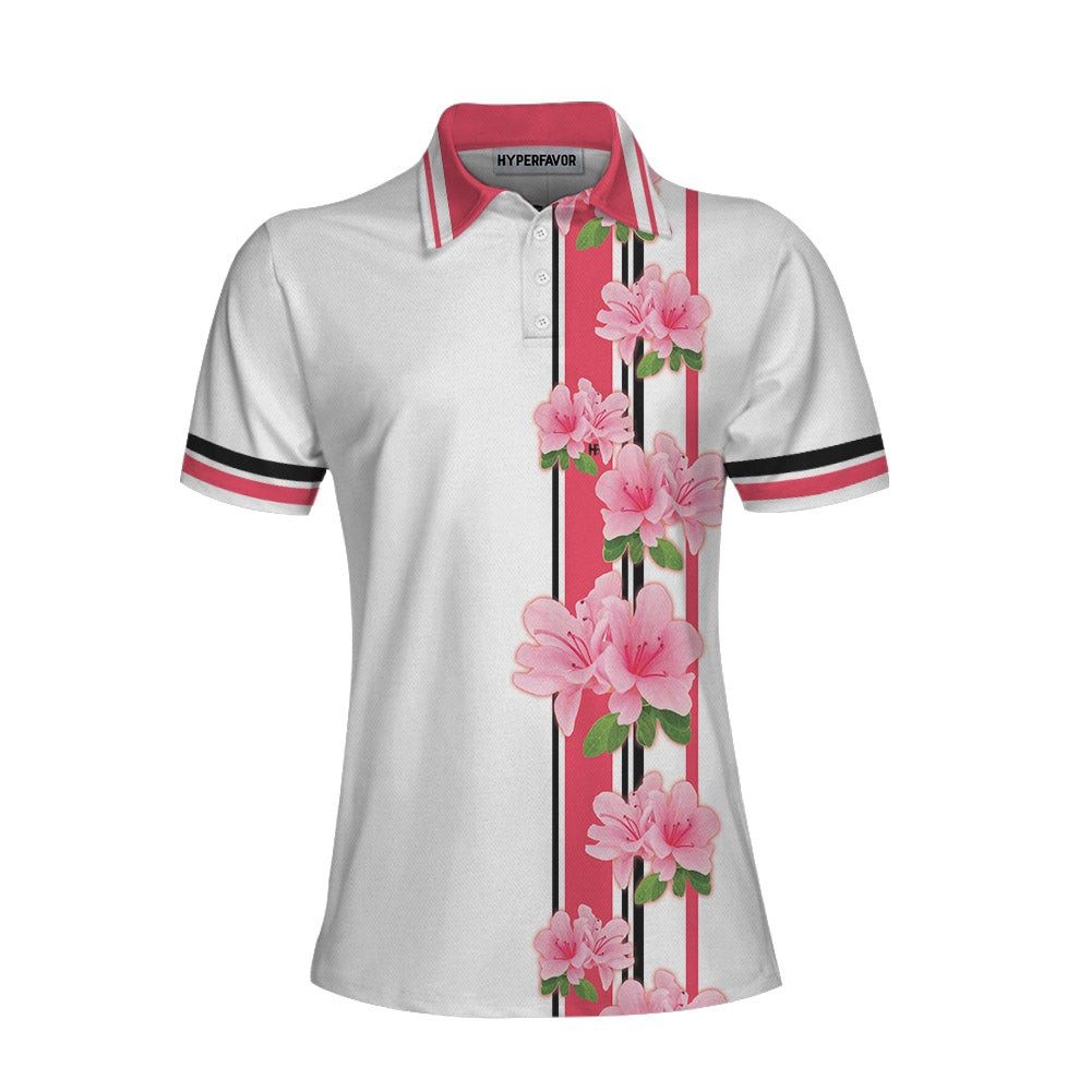 Life Is A Game But Golf Is Serious Golf Short Sleeve Women Polo Shirt Floral Shirt With Sayings For Women