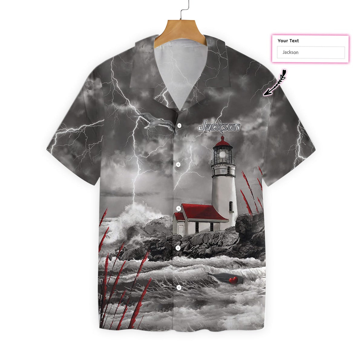 Lighthouse holder Custom Hawaiian Shirt