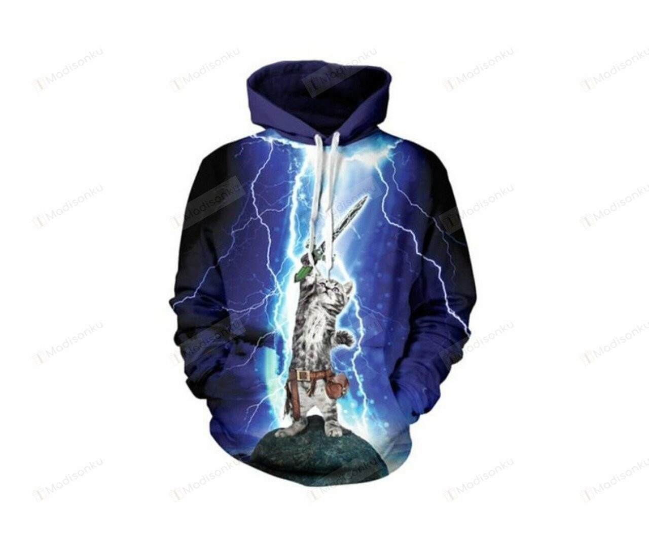 Lightning Wild Cat 3d All Over Print Hoodie