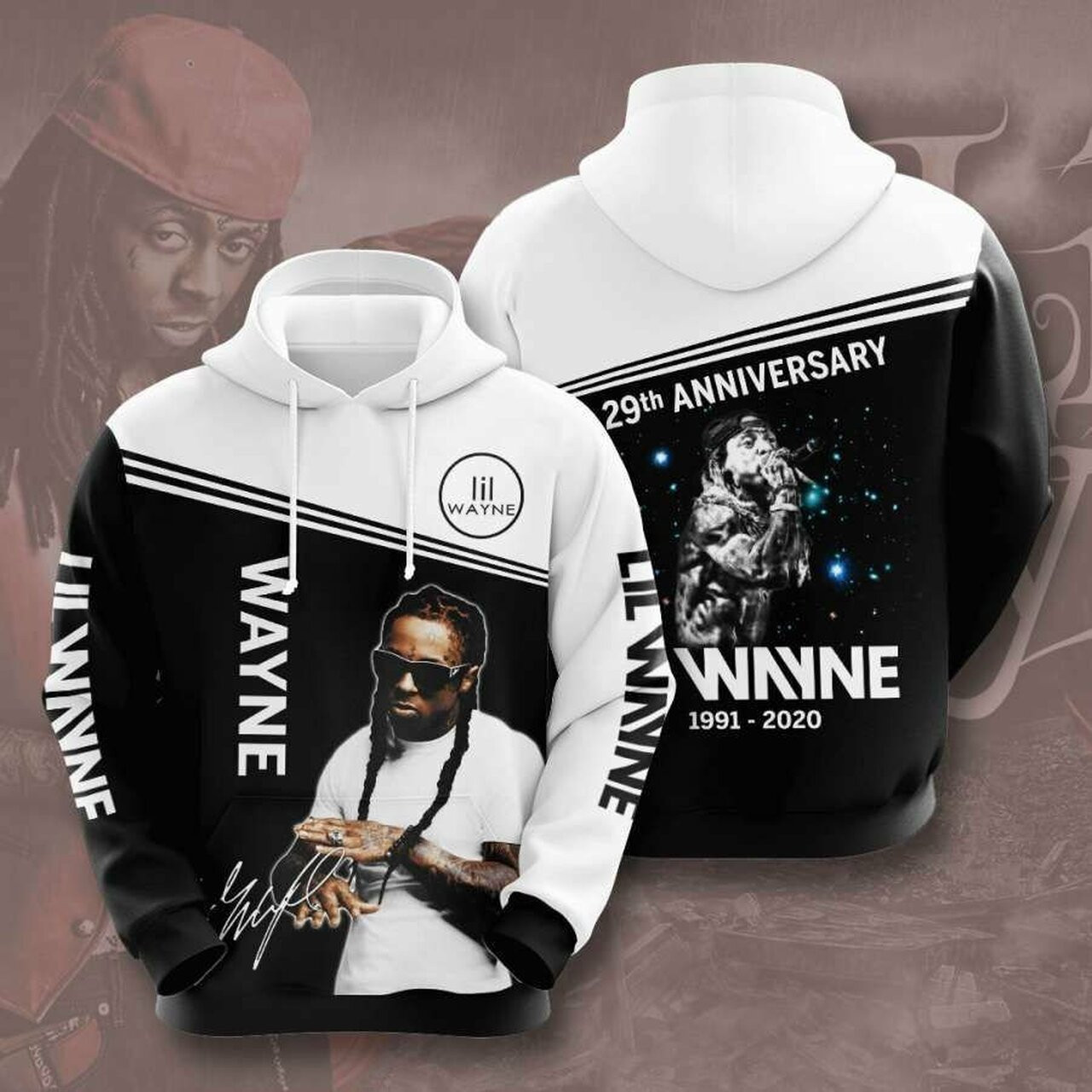 Lil Wayne 29th Anniversary 3d All Over Print Hoodie