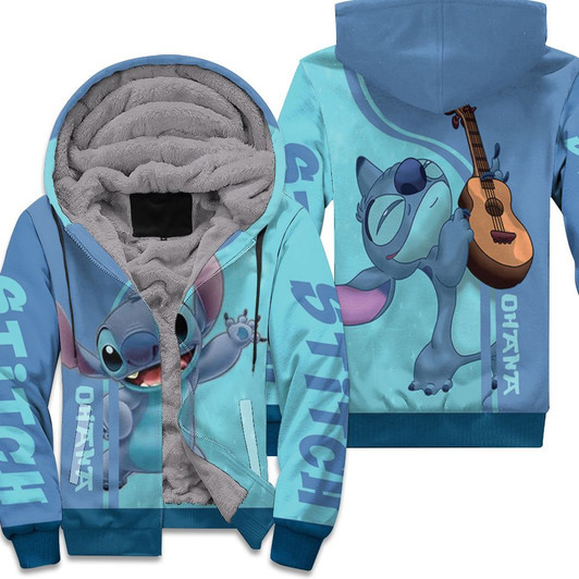 Lilo And Stitch Film Ohana For Fan 3D Fleece Hoodie