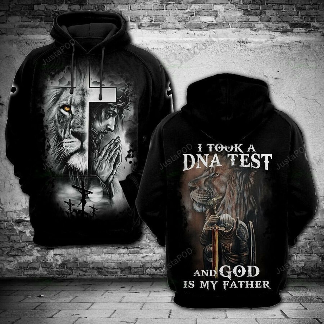 Lion Knight Templar I Took A Dna Test And God Is My Father 3d All Over Print Hoodie