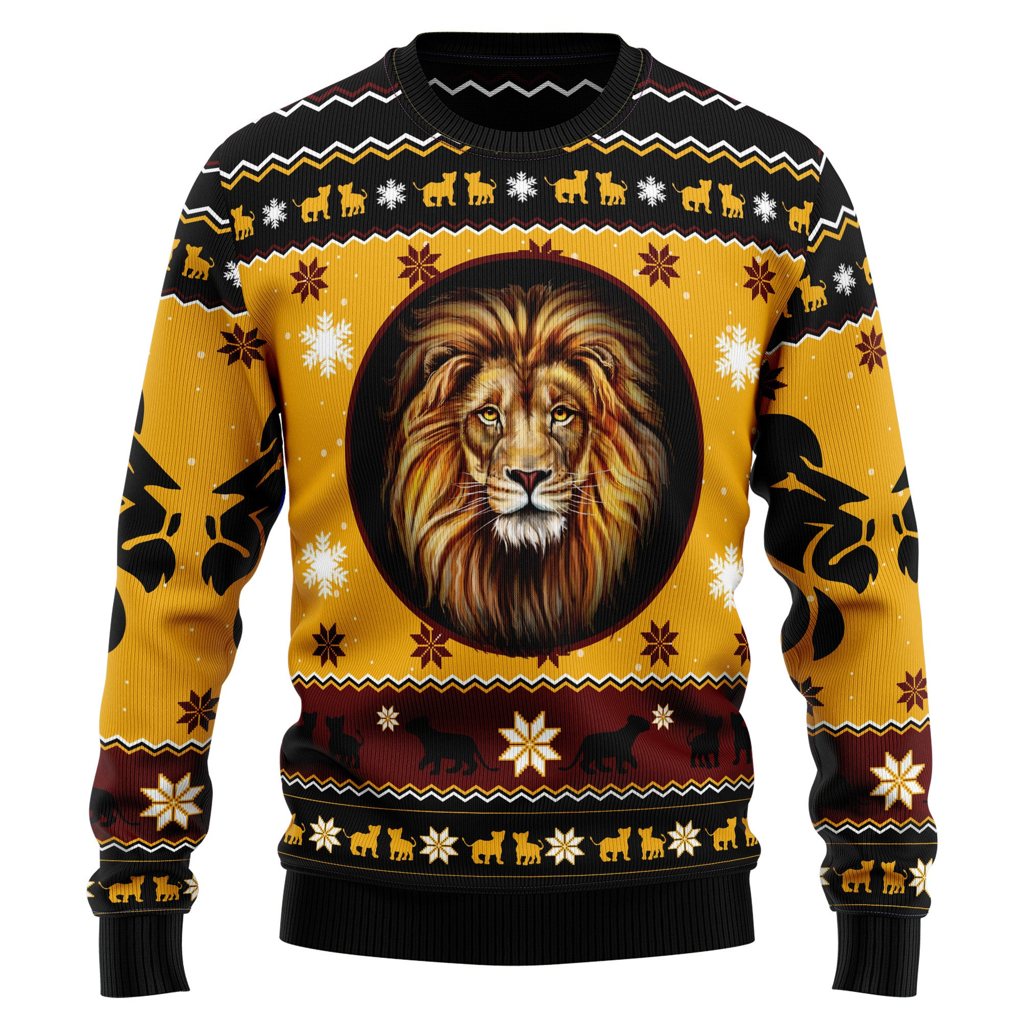 Lion Xmas Ugly Christmas Sweater