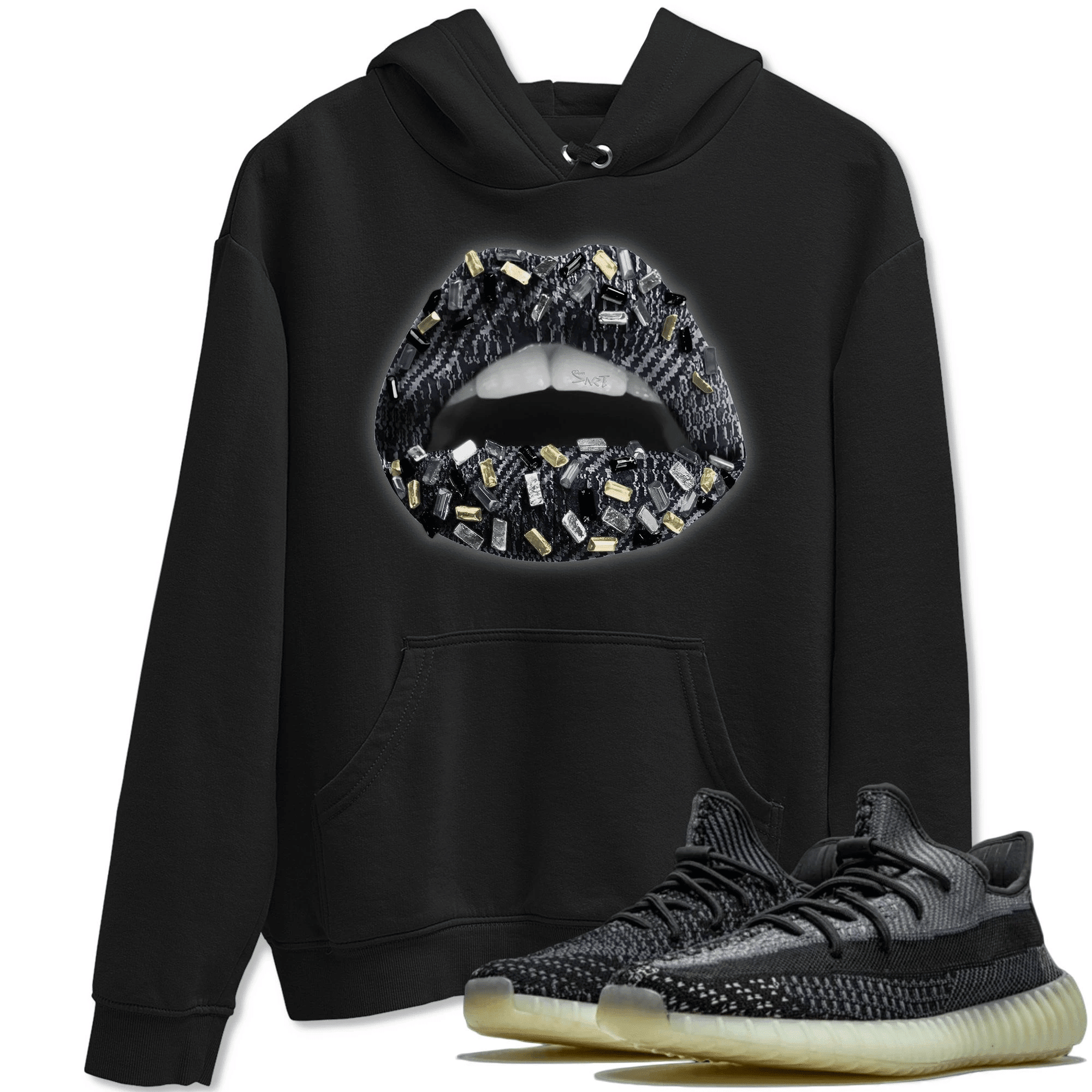 Lips Jewel Hoodie - Yeezy 350 V2 Carbon Asriel Outfit