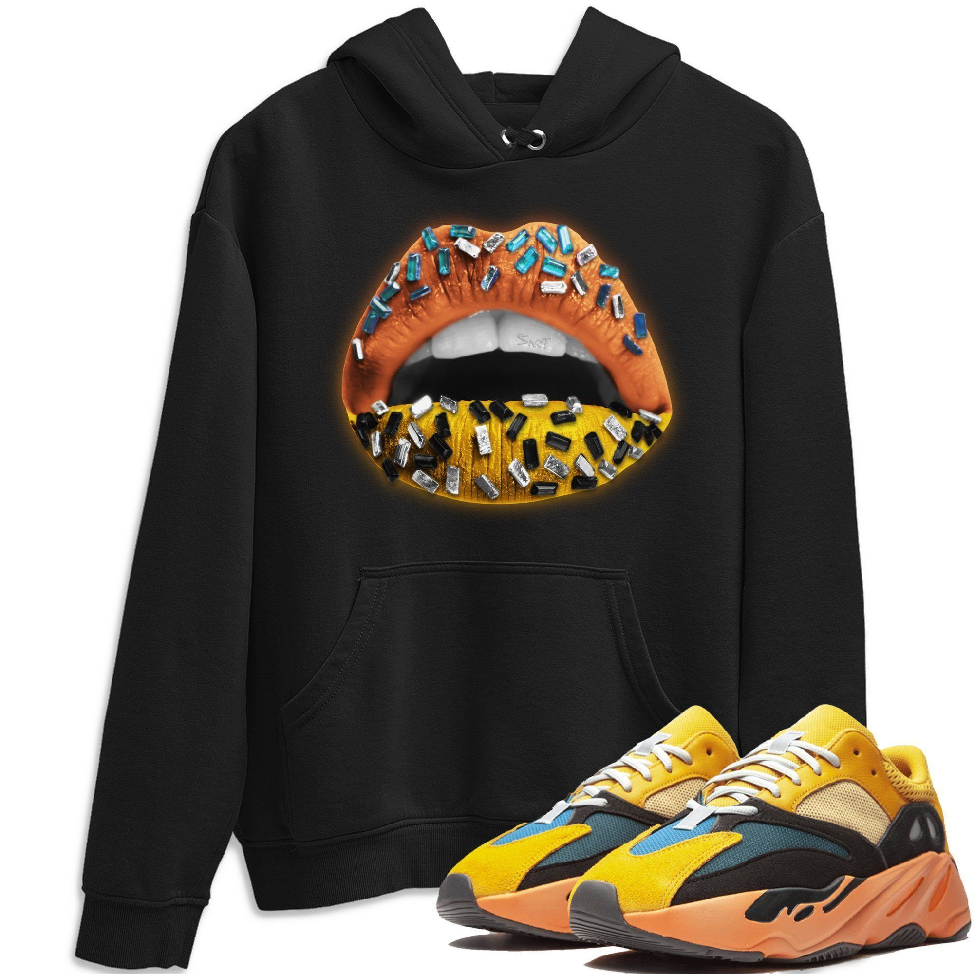 Lips Jewel Hoodie - Yeezy 700 V1 Sun Outfit