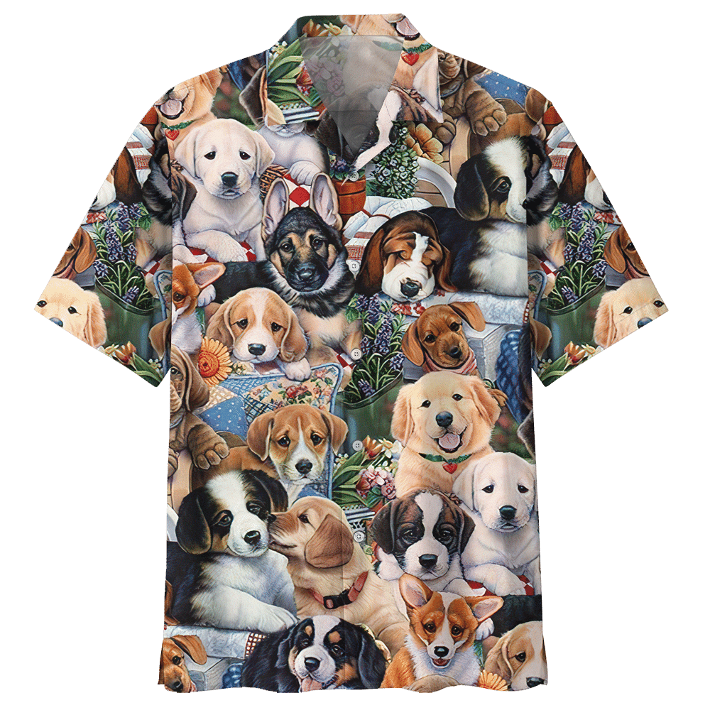 List Of Golden Retriever Dog Aloha Hawaiian Shirt Colorful Short Sleeve Summer Beach Casual Shirt For Men And Women