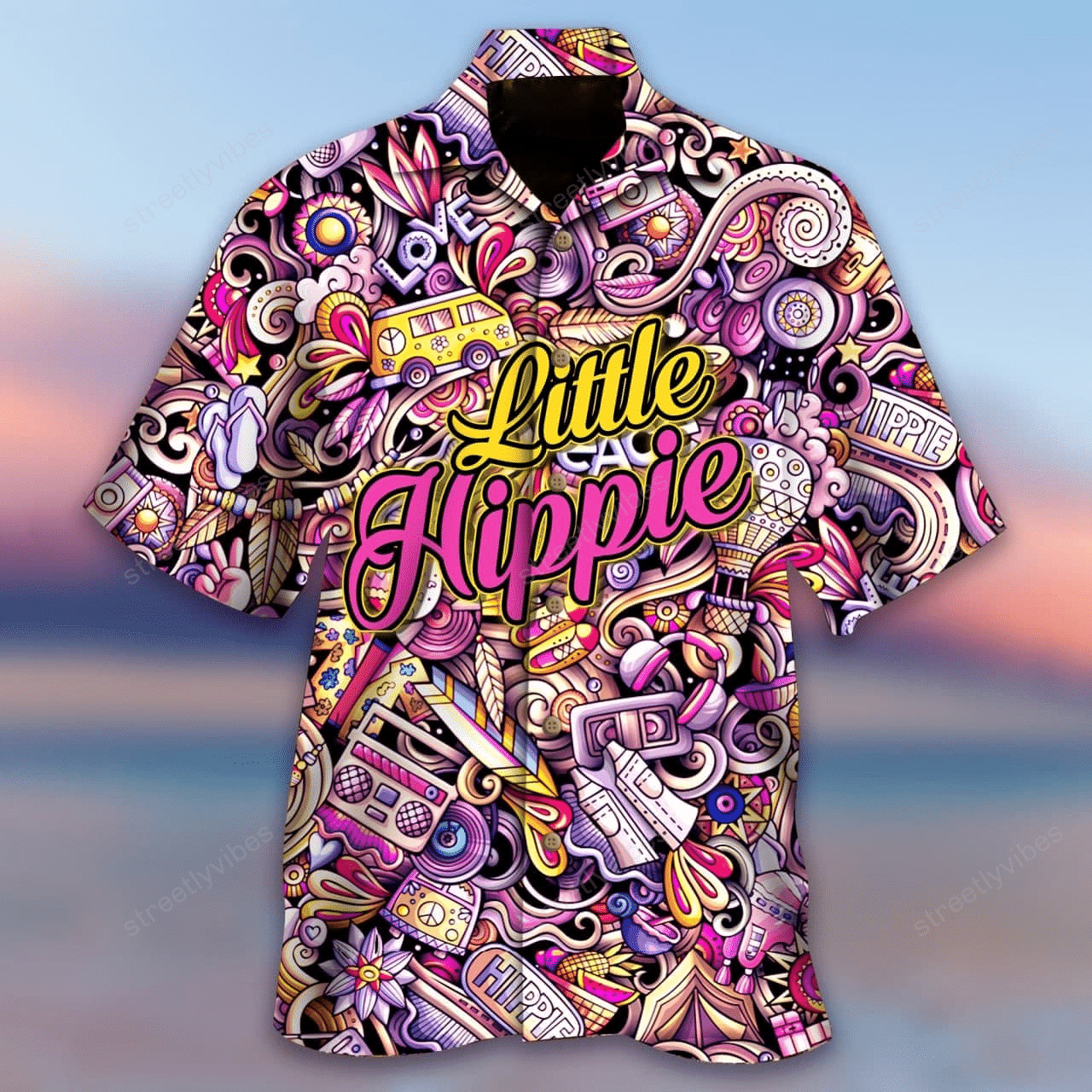 Little Hippie Hawaiian Shirt Hawaiian Shirt For Men, Hawaiian Shirt For Women, Aloha Shirt