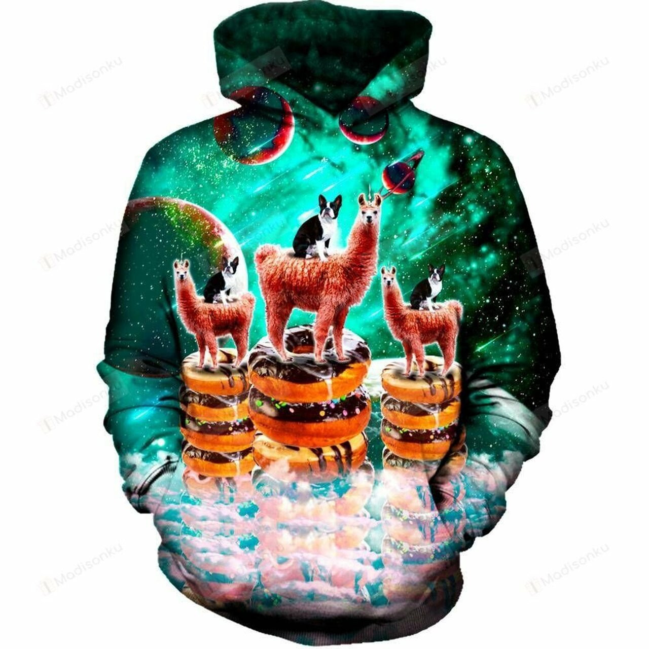 Llama 3d All Over Print Hoodie