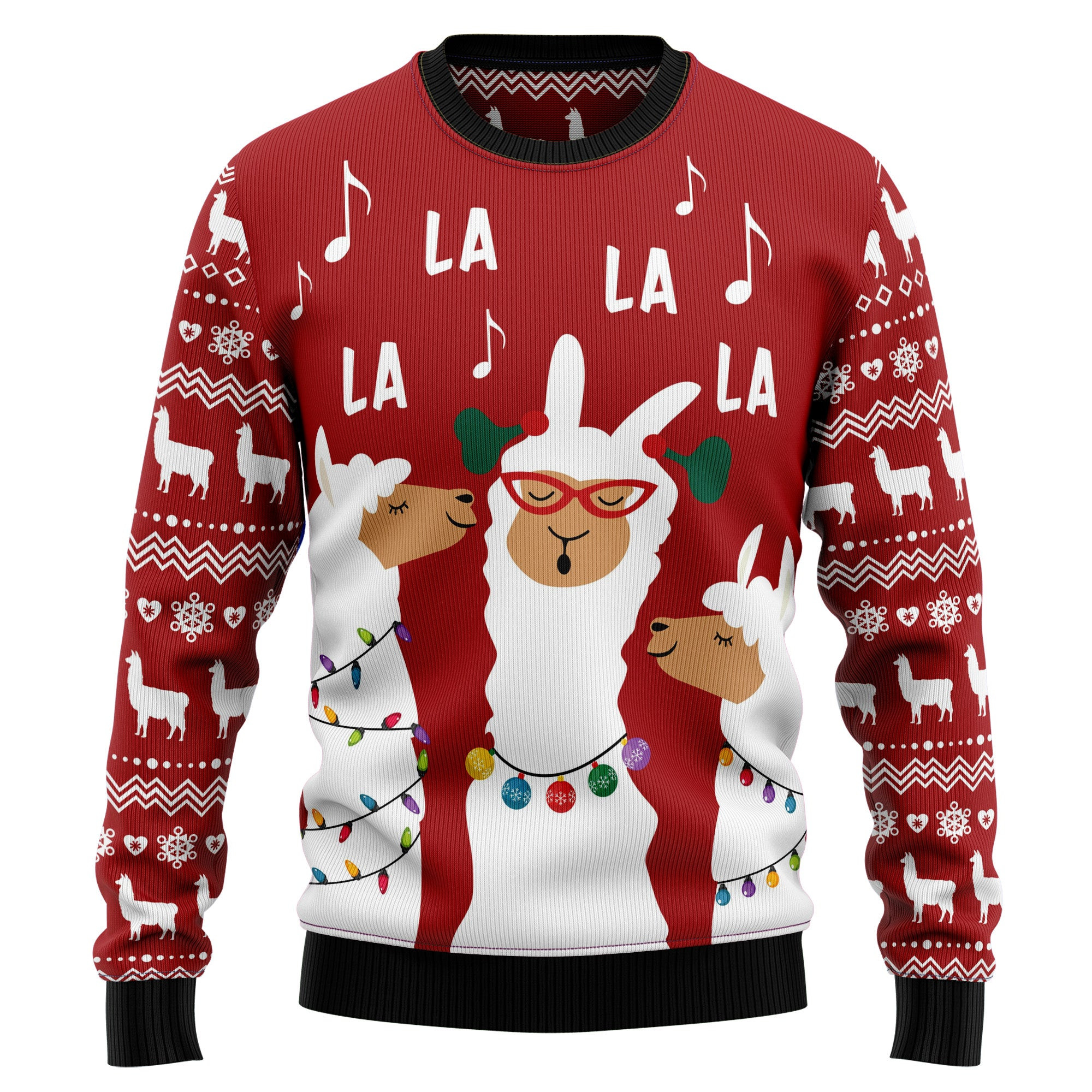 Llama La La Ugly Christmas Sweater