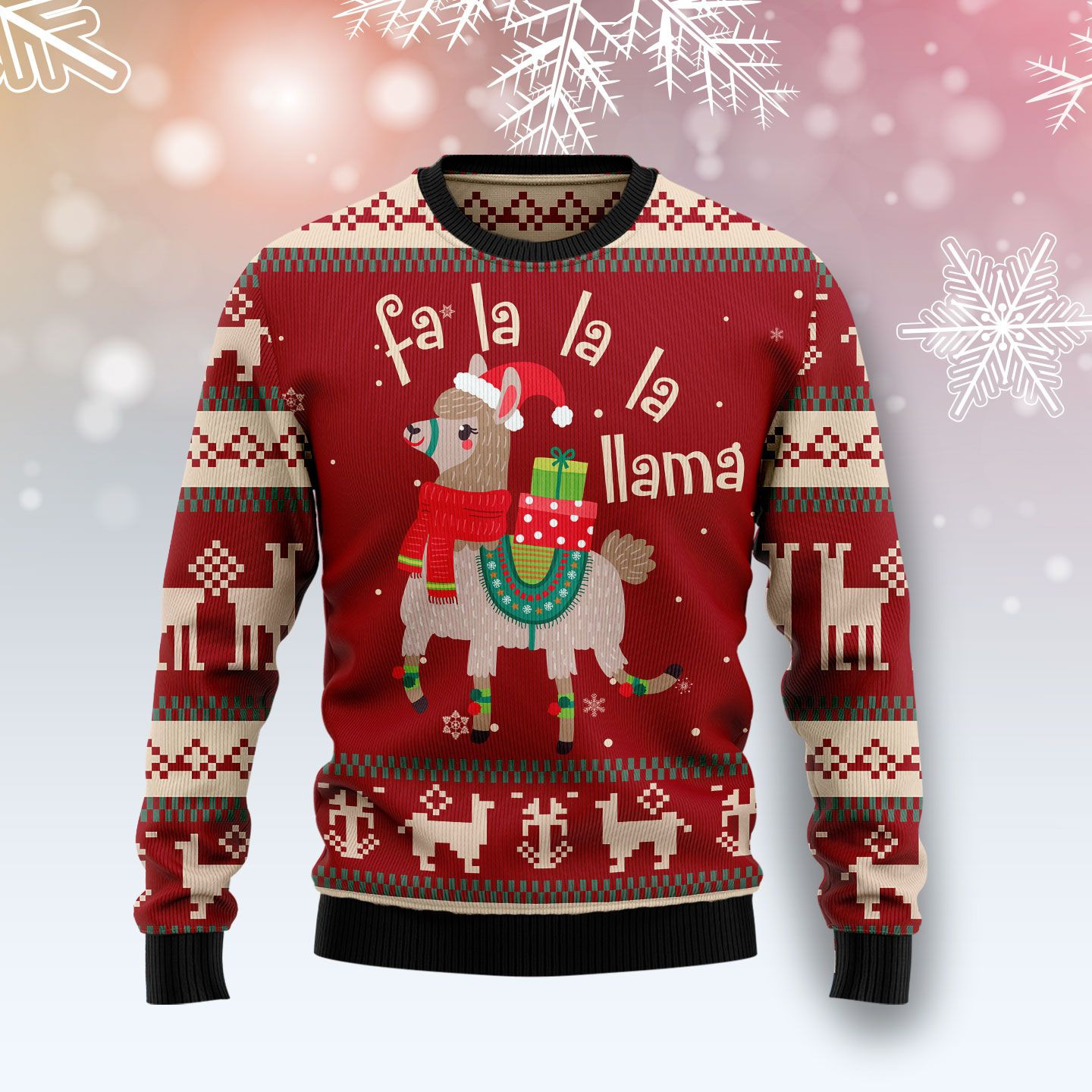 Llama Lalala Ugly Christmas Sweater Ugly Sweater For Men Women