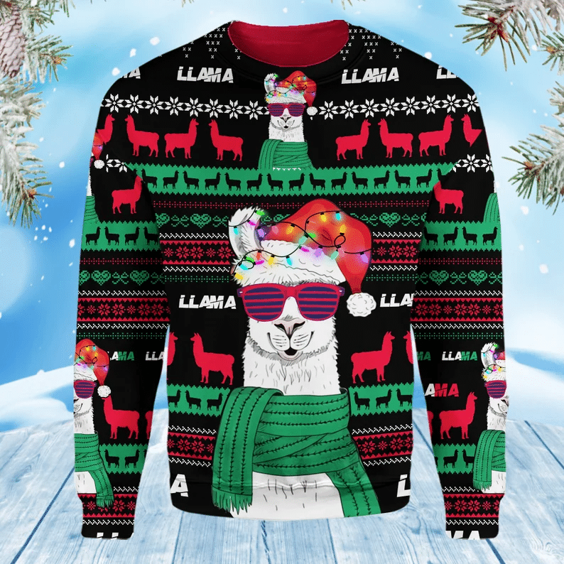 Llama Ugly Christmas Sweater Ugly Sweater For Men Women