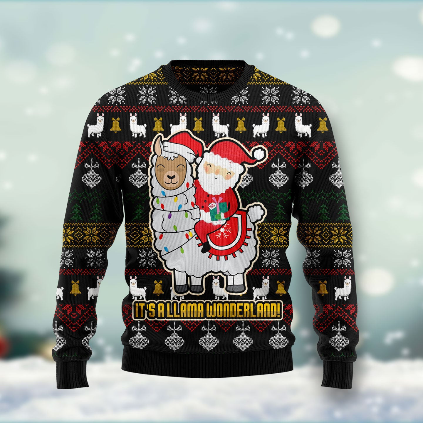 Llama Ugly Christmas Sweater