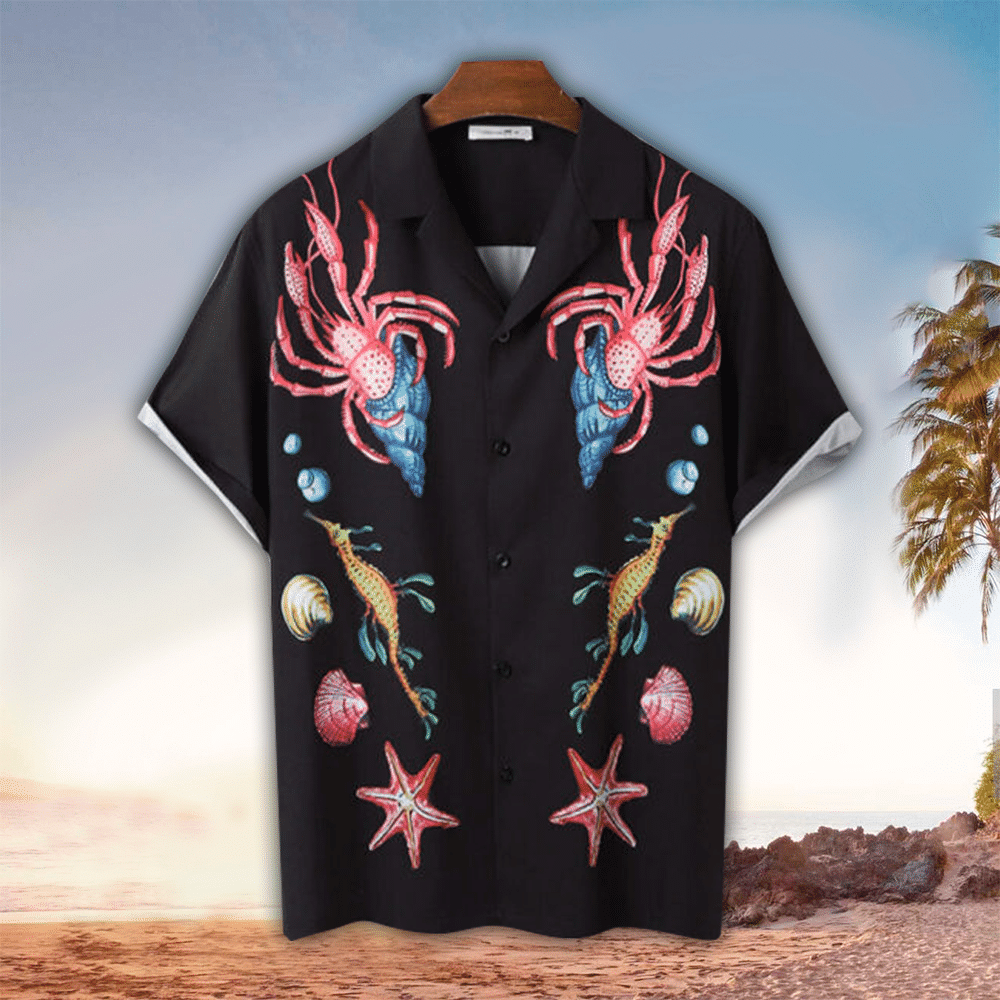 Lobster Hawaiian Shirt Lobster Button Up Shirt For Men and Women