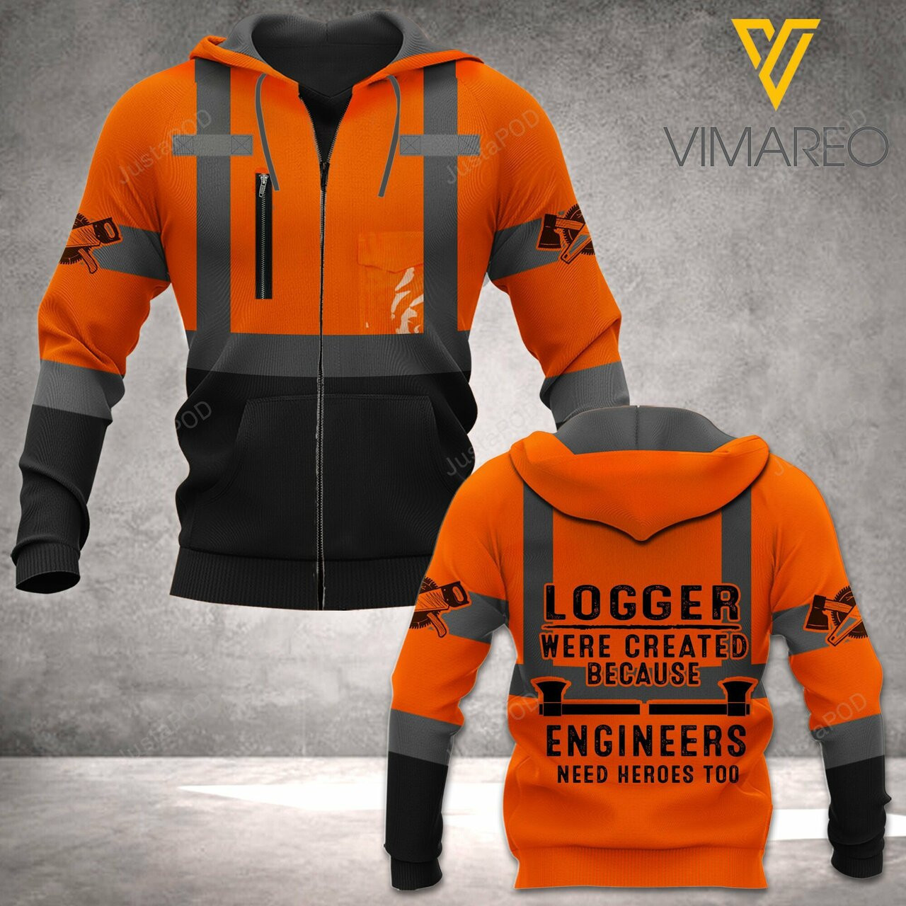 Logger 3d All Over Print Hoodie