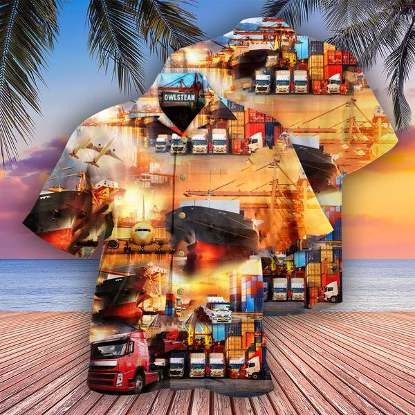 Logistics Into The World Logistics Edition - Hawaiian Shirt - Hawaiian Shirt For Men