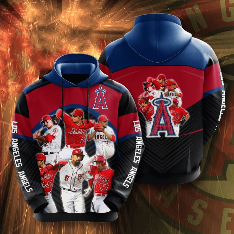 Los Angeles Angels No1001 Custom Hoodie 3D