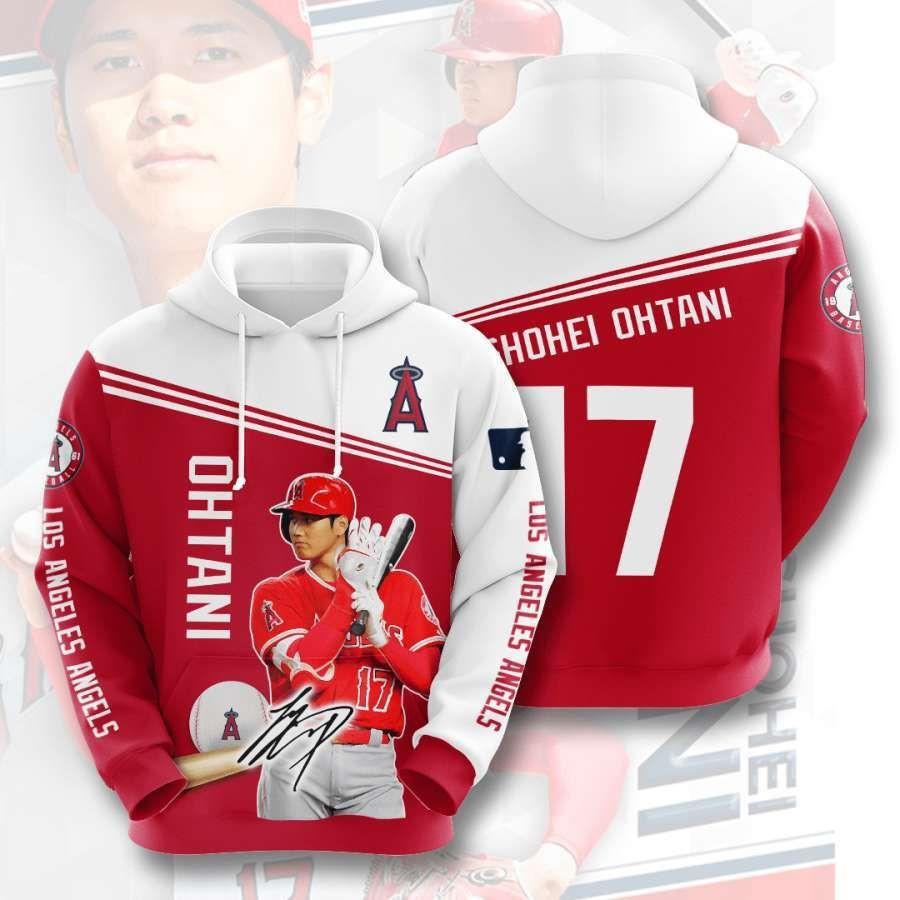 Los Angeles Angels No1008 Custom Hoodie 3D All Over Print