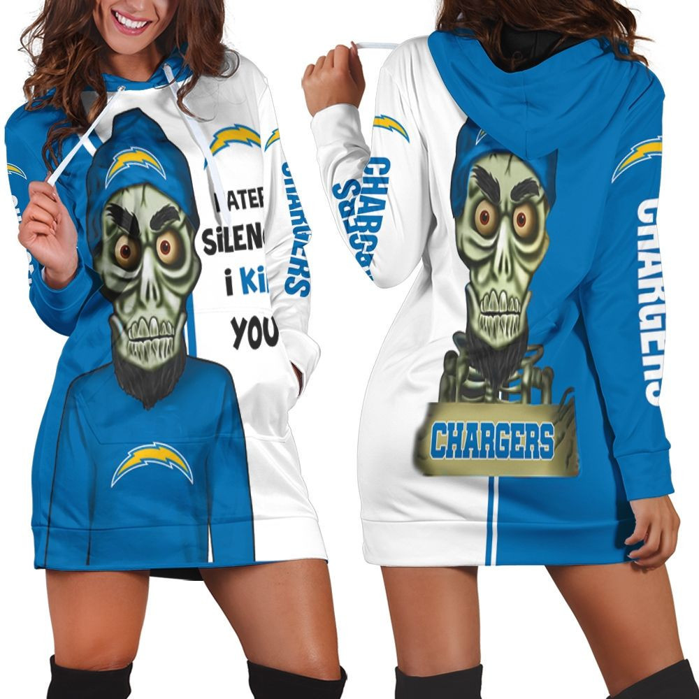 Los Angeles Chargers Haters I Kill You 3d Hoodie Dress Sweater Dress Sweatshirt Dress