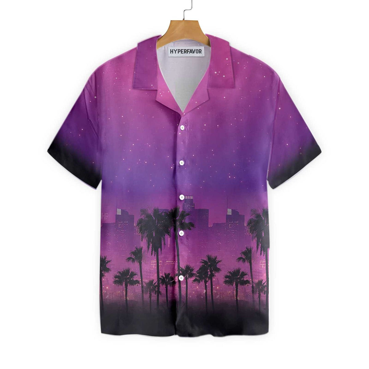 Los Angeles Cityscape Hawaiian Shirt Stylish Los Angeles Shirts For Men And Women