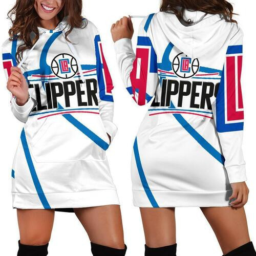 Los Angeles Clippers Hoodie Dress Sweater Dress Sweatshirt Dress 3d All Over Print For Women Hoodie