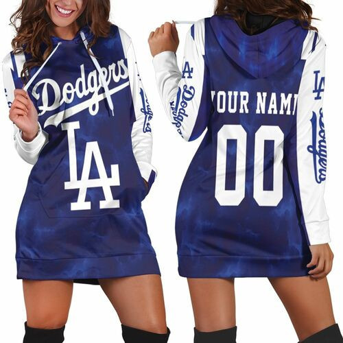 Los Angeles Dodgers Mlb Fan 3d Hoodie Dress Sweater Dress Sweatshirt Dress