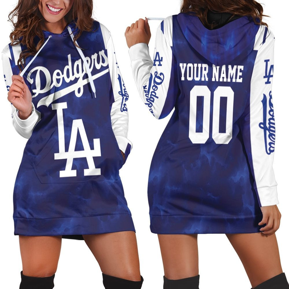 Los Angeles Dodgers Mlb Fans 3d Hoodie Dress Sweater Dress Sweatshirt Dress