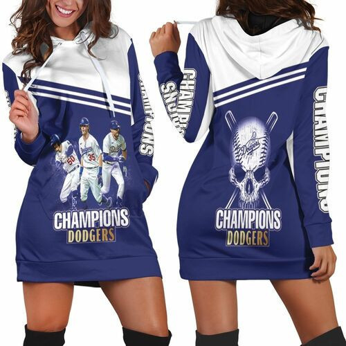 Los Angeles Dodgers Moving On Post Season Hoodie Dress Sweater Dress Sweatshirt Dress