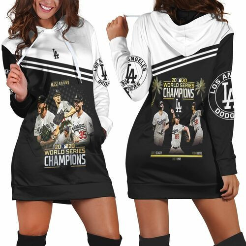 Los Angeles Dodgers Nlcs Bound Hoodie Dress Sweater Dress Sweatshirt Dress