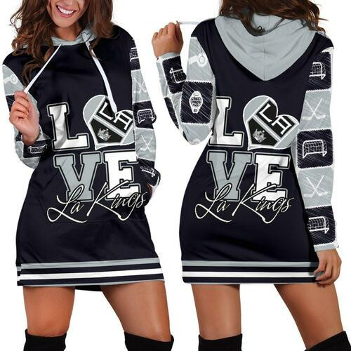 Los Angeles Kings Hoodie Dress Sweater Dress Sweatshirt Dress 3d All Over Print For Women Hoodie