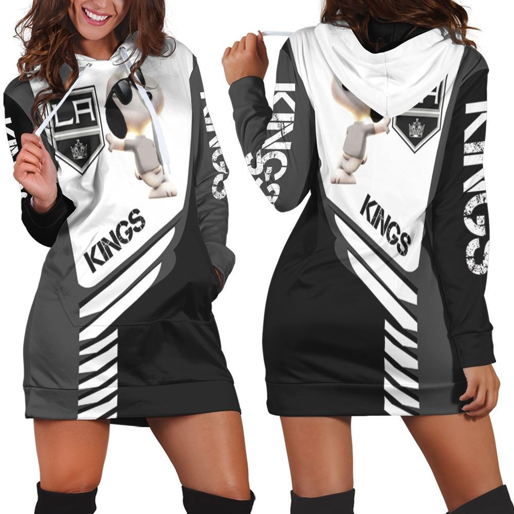 Los Angeles Kings Snoopy For Fans 3d Hoodie Dress Sweater Dress Sweatshirt Dress