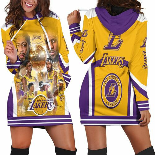 Los Angeles Lakers Champions Nba Western Hoodie Dress Sweater Dress Sweatshirt Dress