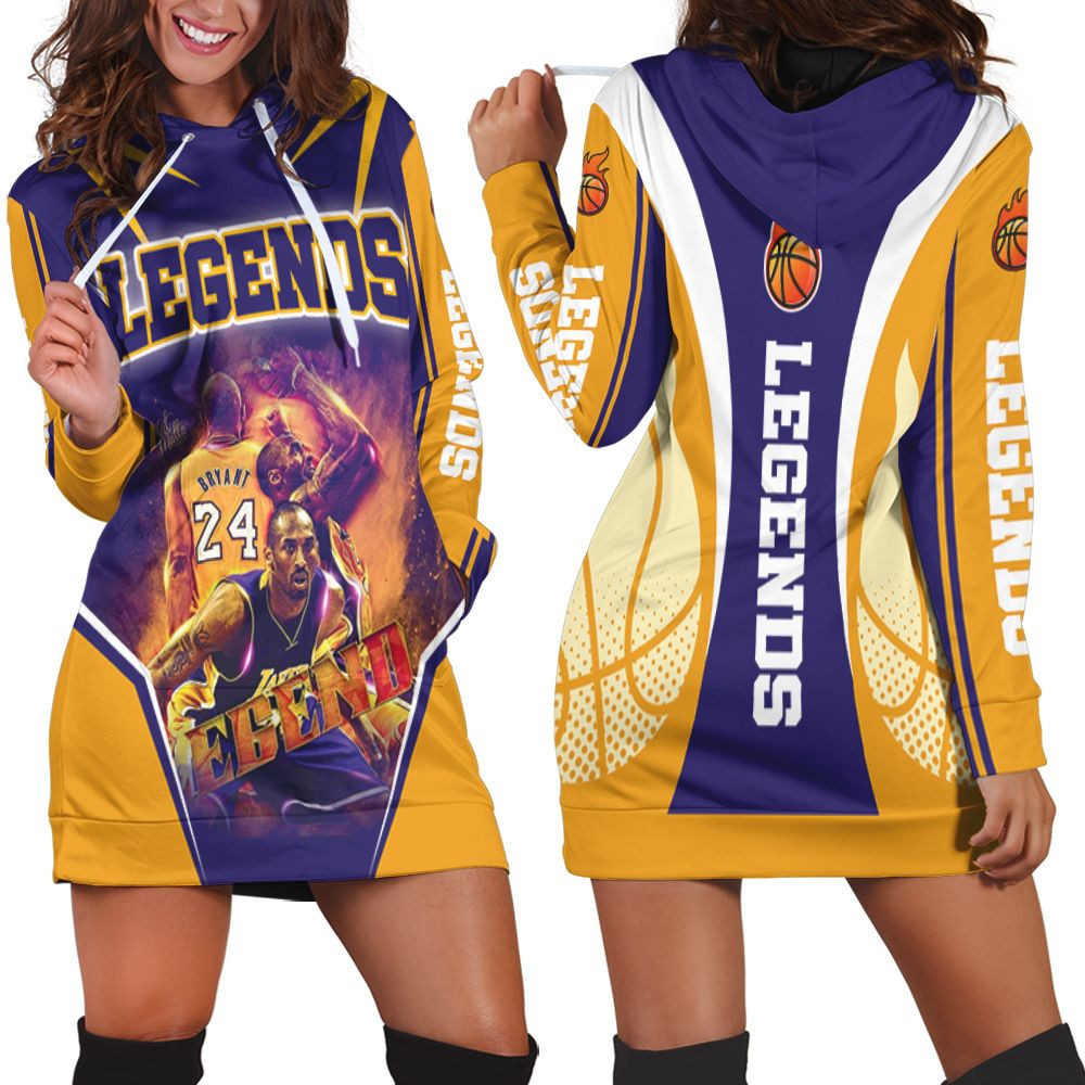 Los Angeles Lakers Legend Kobe Bryant Hoodie Dress Sweater Dress Sweatshirt Dress